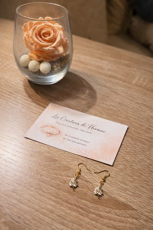Boucles d’oreilles élégante - fait main